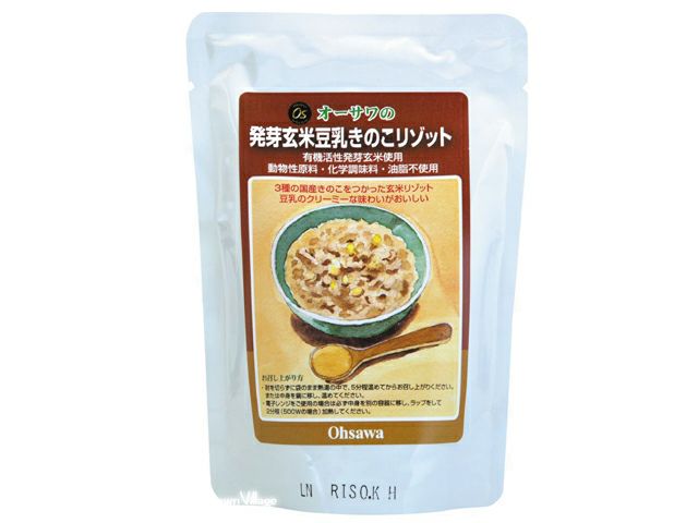 【オーサワの発芽玄米豆乳きのこリゾット 180g】 オーサワジャパンの玄米・穀類加工品