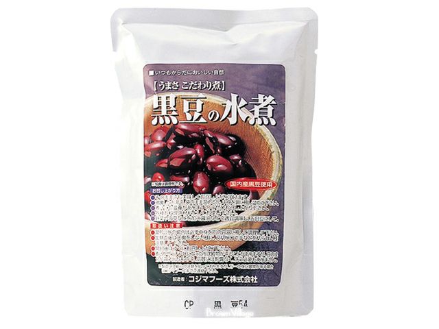 黒豆の水煮（コジマ・230g）の通販【自然食品通販店ブラウンビレッジ】