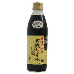 ヤマヒサの醤油【有機しょうゆ・濃口】500ml 天然醸造・木樽仕込み