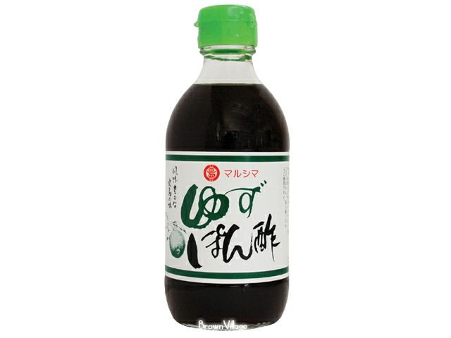 純正食品マルシマ【ゆずぽん酢 300ml】 圧搾された柑橘果汁の味が冴える