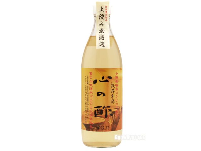 【純粋米酢・心の酢　500ml】 （オーサワジャパンの酢）