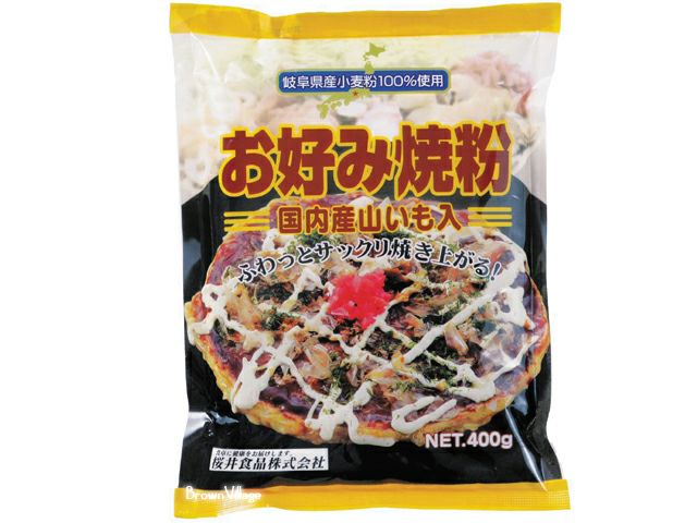 桜井食品【お好み焼き粉・国産山芋入り　400g】（オーサワジャパンその他の粉類）