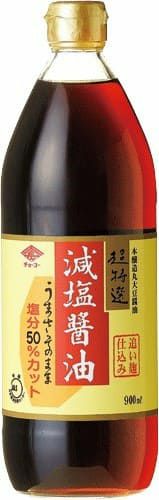 チョーコー超特撰 減塩醤油900ml 減塩の必要のない方にファンが多かったりします 自然食品通販店 マクロビオティック 無添加食品 ブラウンビレッジ