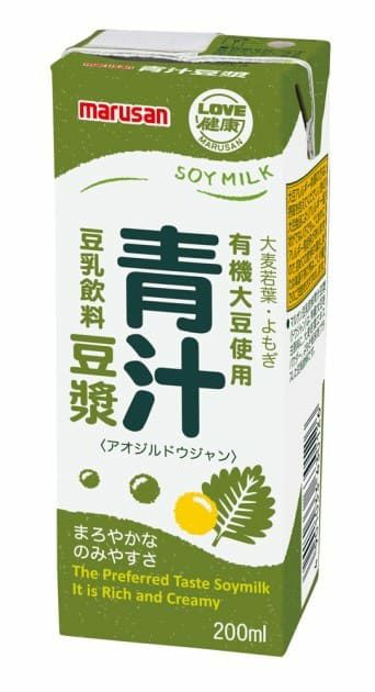 【マルサンの青汁豆乳「青汁豆ジャン」200ml】苦味の無い飲みやすい健康飲料×12本入