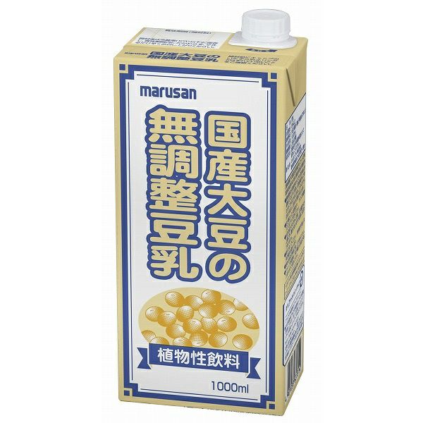 【国産大豆の無調整豆乳 1000ml（マルサン）】