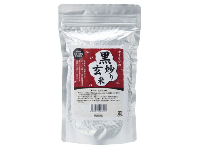 黒炒り玄米　330g　（福岡産特別栽培米玄米使用）　オーサワジャパン