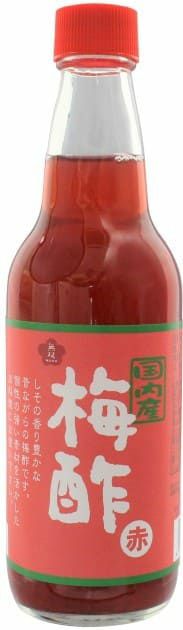 国内産・梅酢〈赤〉360ml　（無双本舗）