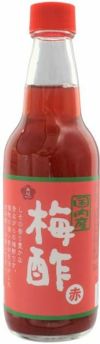 国内産・梅酢〈赤〉360ml　（無双本舗）