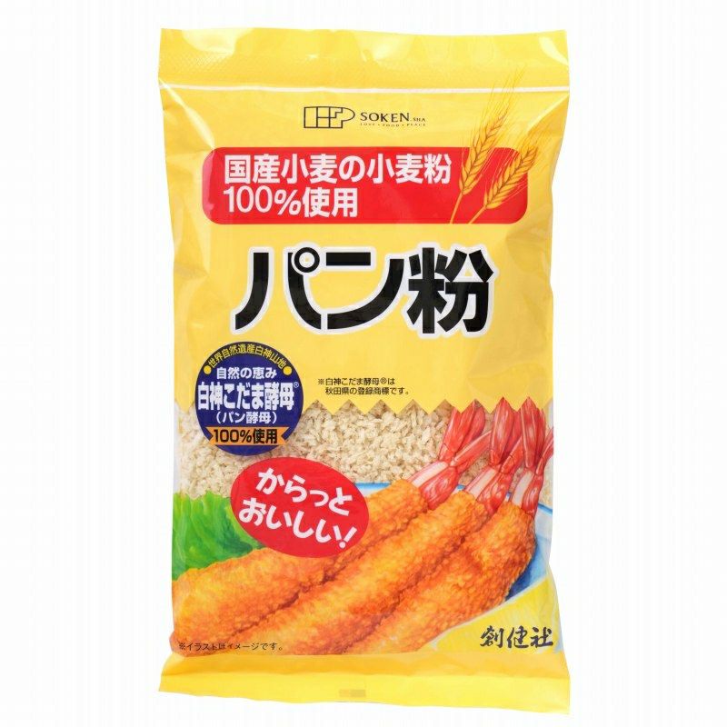 国内産小麦粉１００％使用　パン粉 150g（創健社）