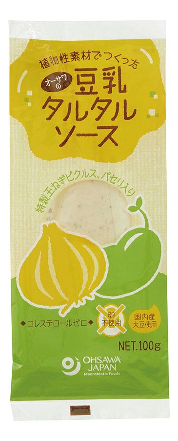 【オーサワの豆乳タルタルソース 100g】　特製玉ねぎピクルスがおいしいコレステロールゼロ