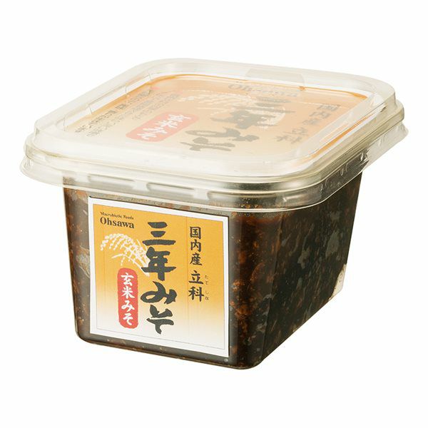 【オーサワの国内産立科三年みそ（玄米）300g】熟成された旨みと甘み