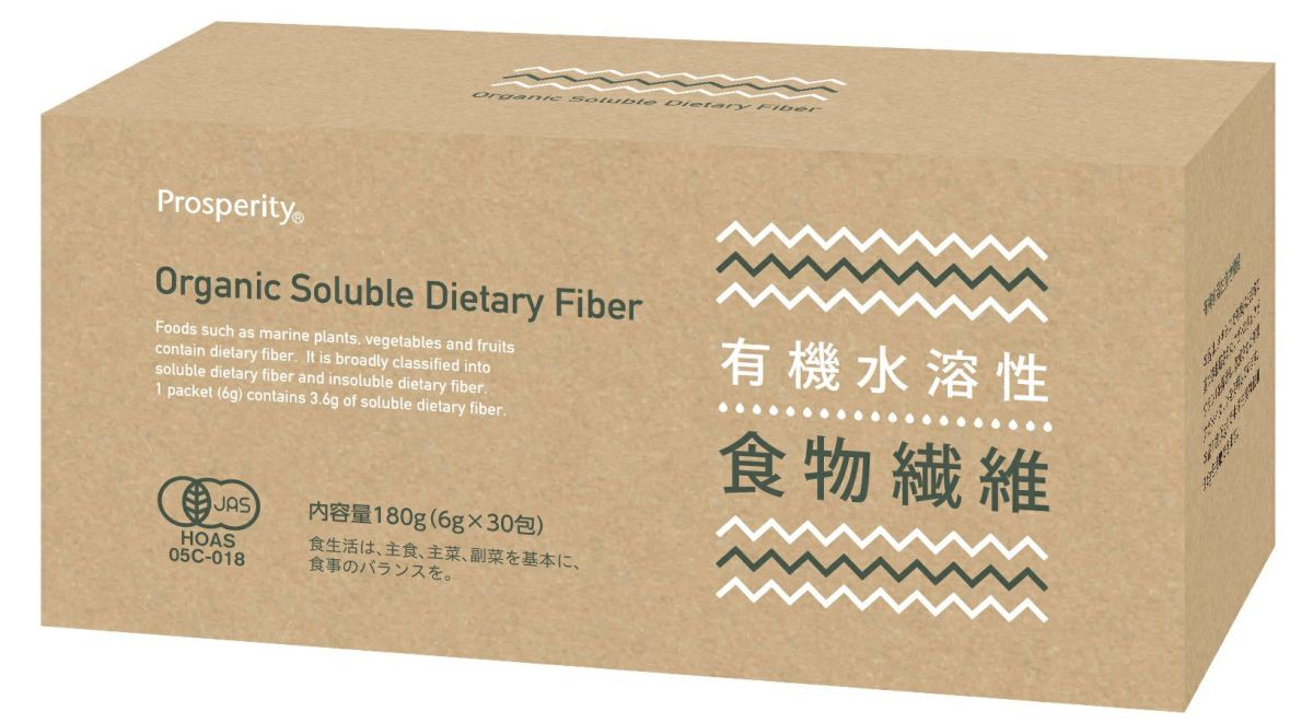 【有機水溶性食物繊維 180g(6g×30)】