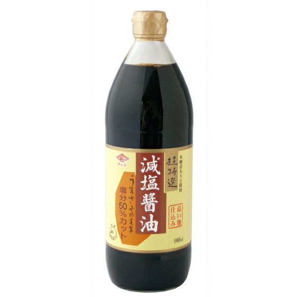 長工 超特選減塩醤油 900ml