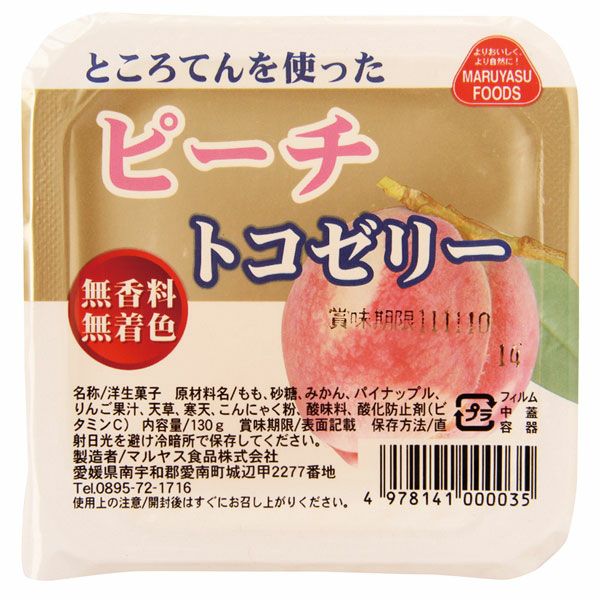 フルーツトコゼリー(ピーチ) 130g