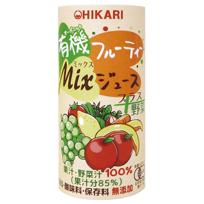 ヒカリ 有機フルーティ－Mixジュース プラス野菜