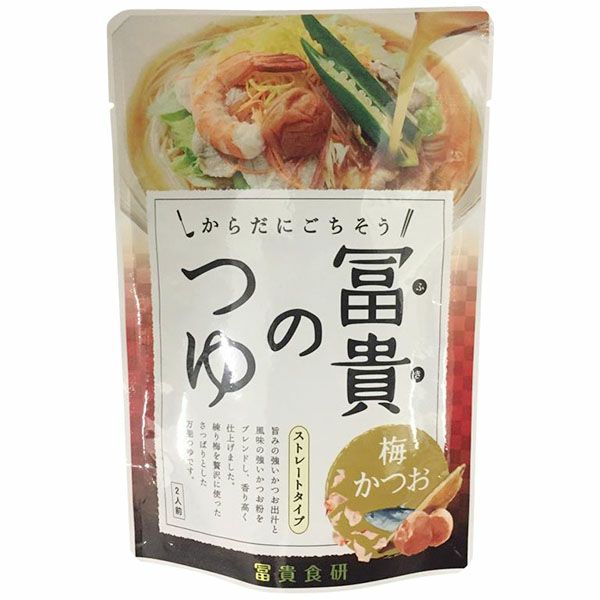 【夏季限定】冨貴のつゆ･梅かつお（冨貴食研）200g